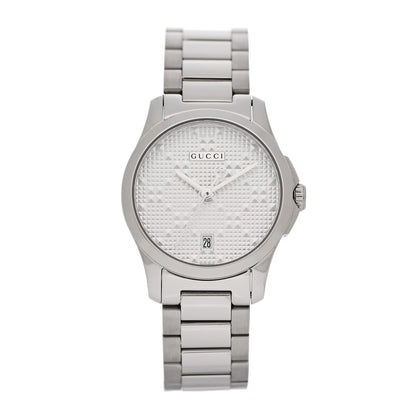Gucci Stainless Steel 27mm G-Timeless Diamante Quartz Watch 1 of 5