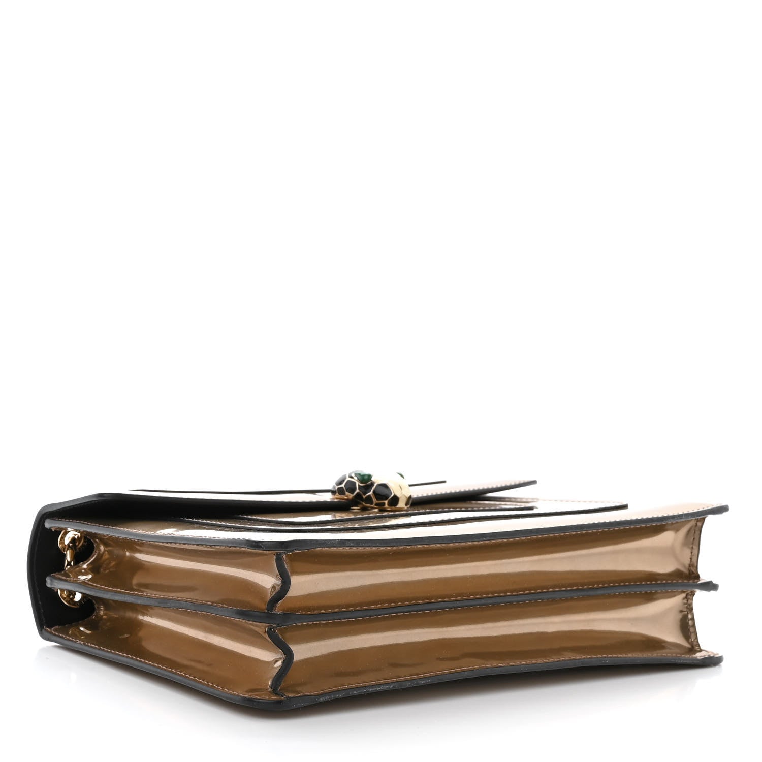 Bulgari Metallic Calfskin Serpenti Forever Crossbody Bag Bronze 5 of 13