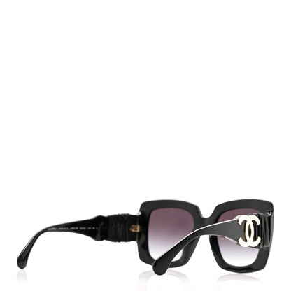 Chanel Acetate Calfskin Square Sunglasses 5474-Q-A Black 3 of 8