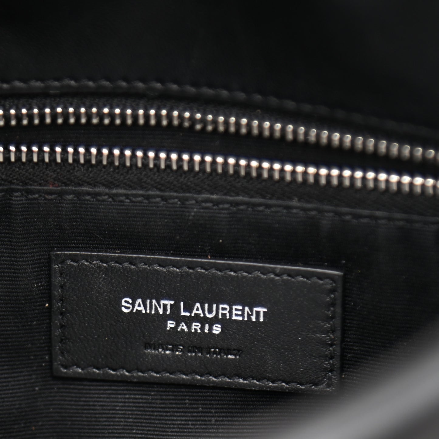 Lambskin Quilted Toy Loulou Puffer Monogram Chain Satchel Black