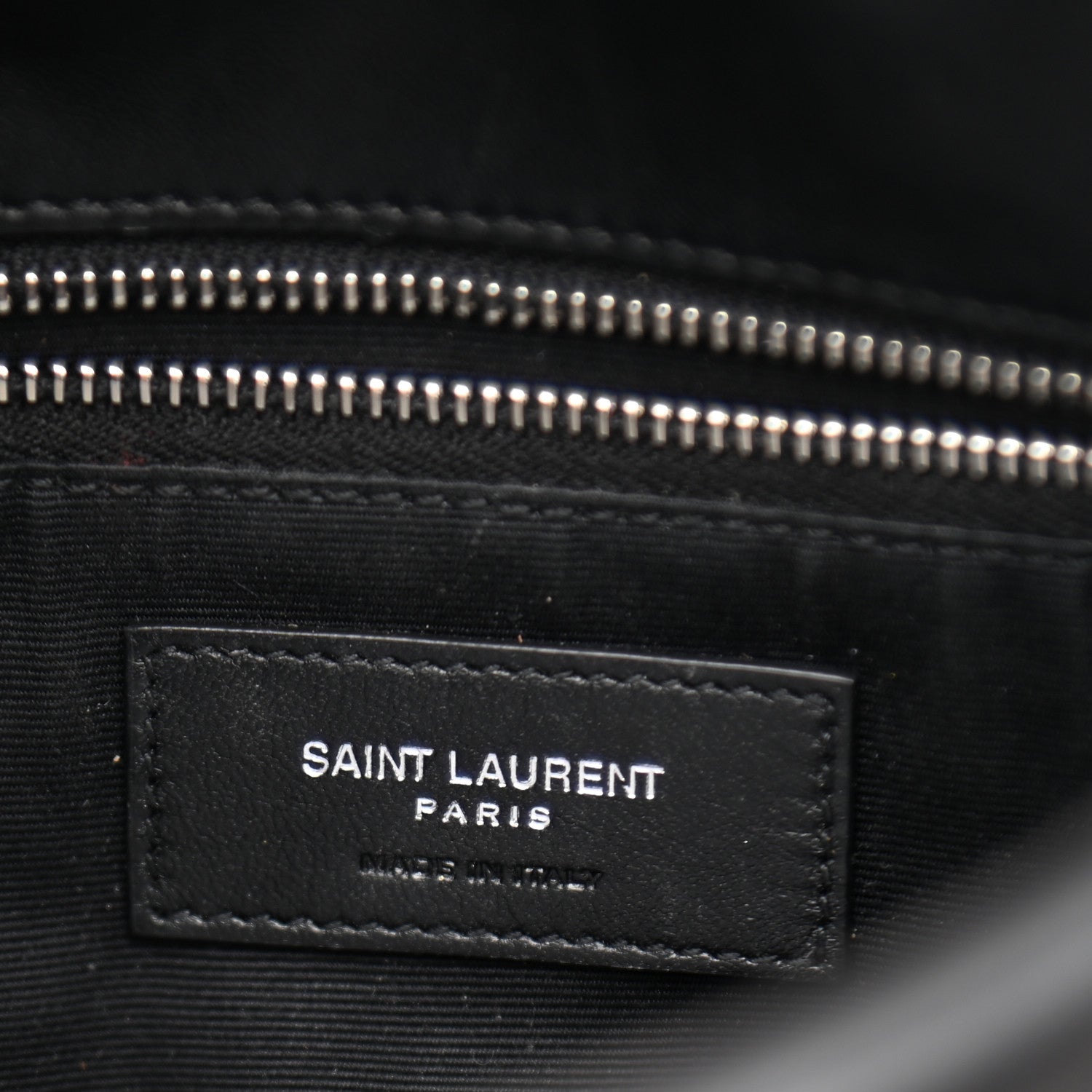 Saint Laurent Lambskin Quilted Toy Loulou Puffer Monogram Chain Satchel Black 7 of 13