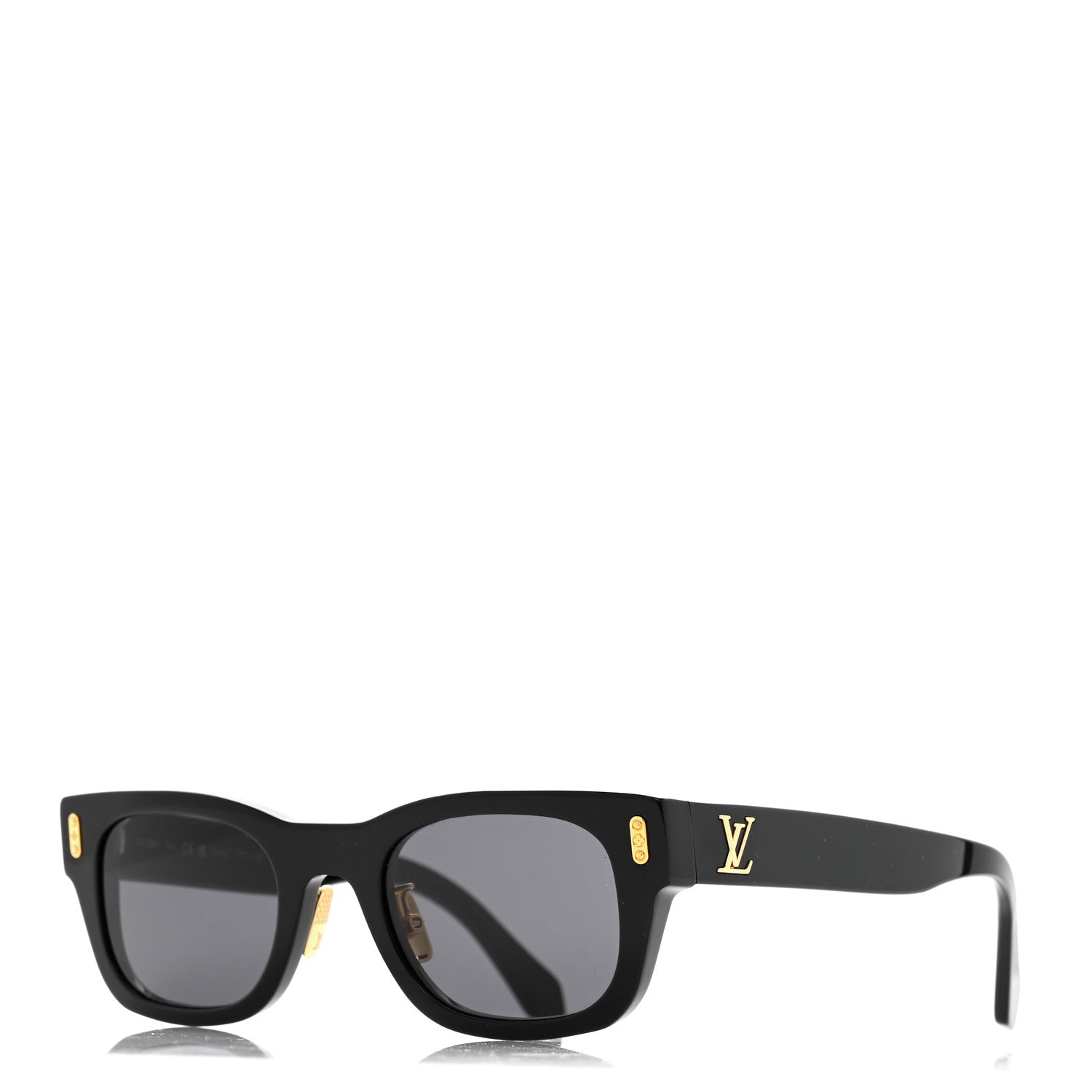 Louis Vuitton Acetate LV Confidence Square Round Sunglasses Z2126U Black 1 of 7