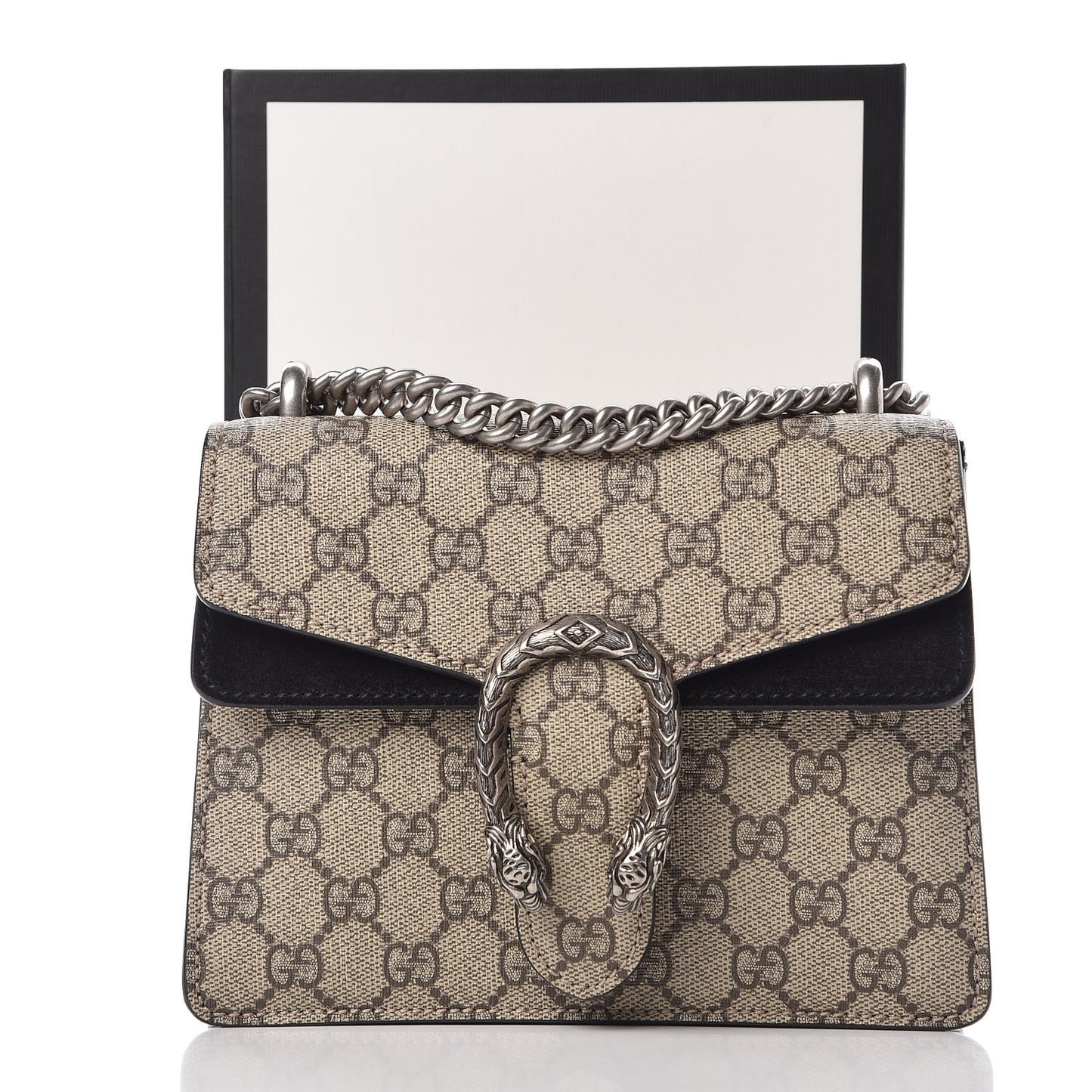 GG Supreme Monogram Mini Dionysus Shoulder Bag Black