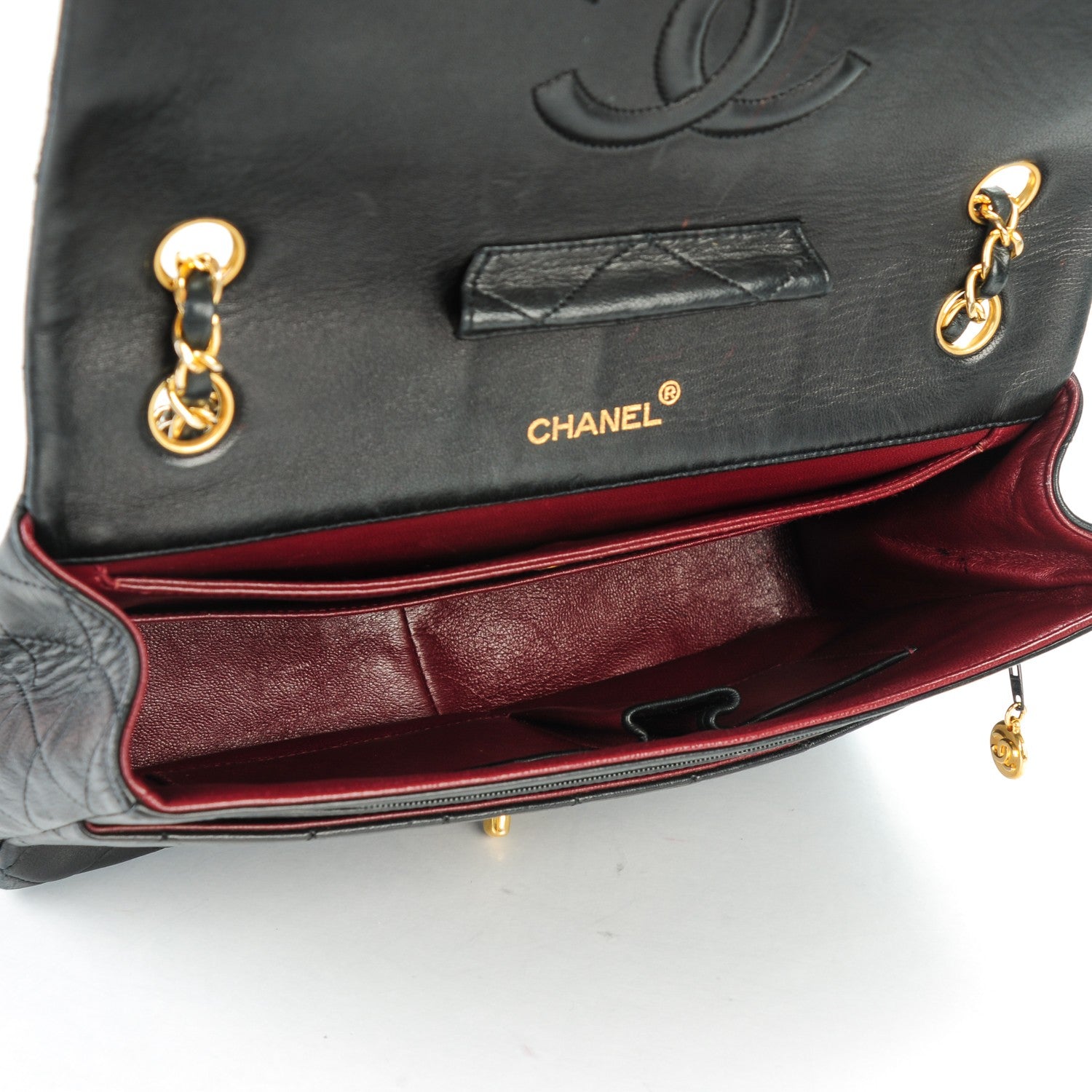 Chanel Lambskin Quilted Medium Single Flap Black 5 of 8