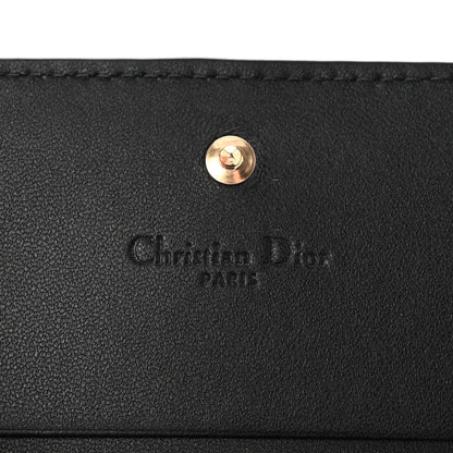 Christian Dior Lambskin Cannage Small Lady Dior Flap Card Holder Black 6 of 7