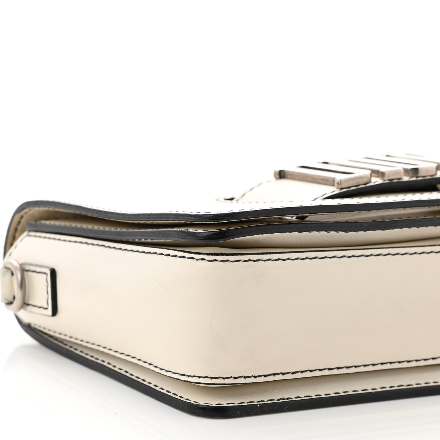 Smooth Calfskin Dio(r)evolution Flap Bag Off White