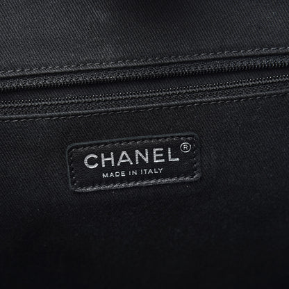Chanel Grained Calfskin Stitched Accordion Shoulder Bag Black 6 of 14