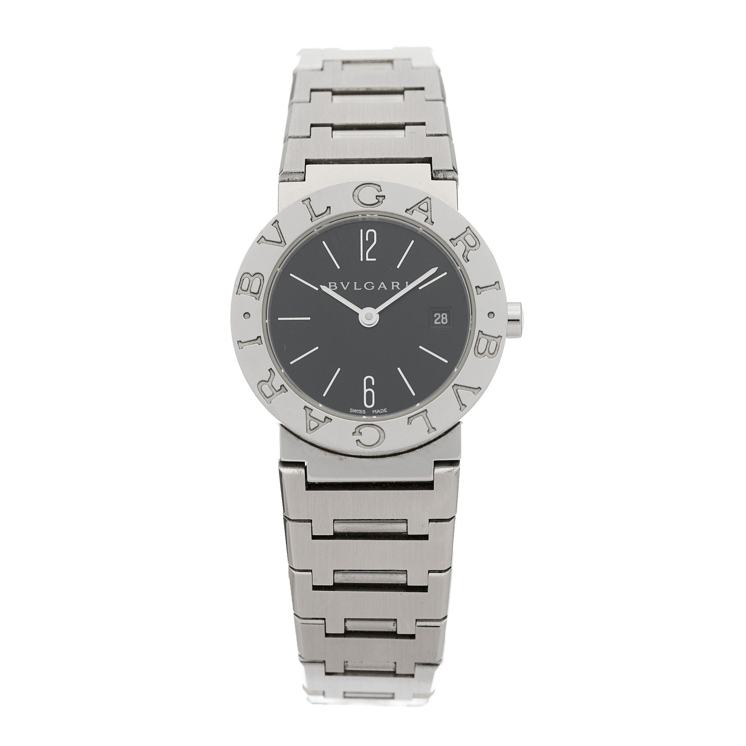 Bulgari Stainless Steel 26mm Quartz Watch Black 1 of 4