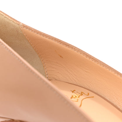 Christian Louboutin Kid Bareta 100 Pumps 37 Nude Light Gold 12 of 22