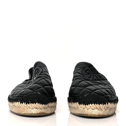 Chanel Lambskin Quilted CC Espadrilles 41 Black 2 of 8