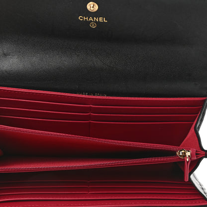 Chanel Lambskin Quilted Chanel 19 Flap Wallet Black 5 of 9