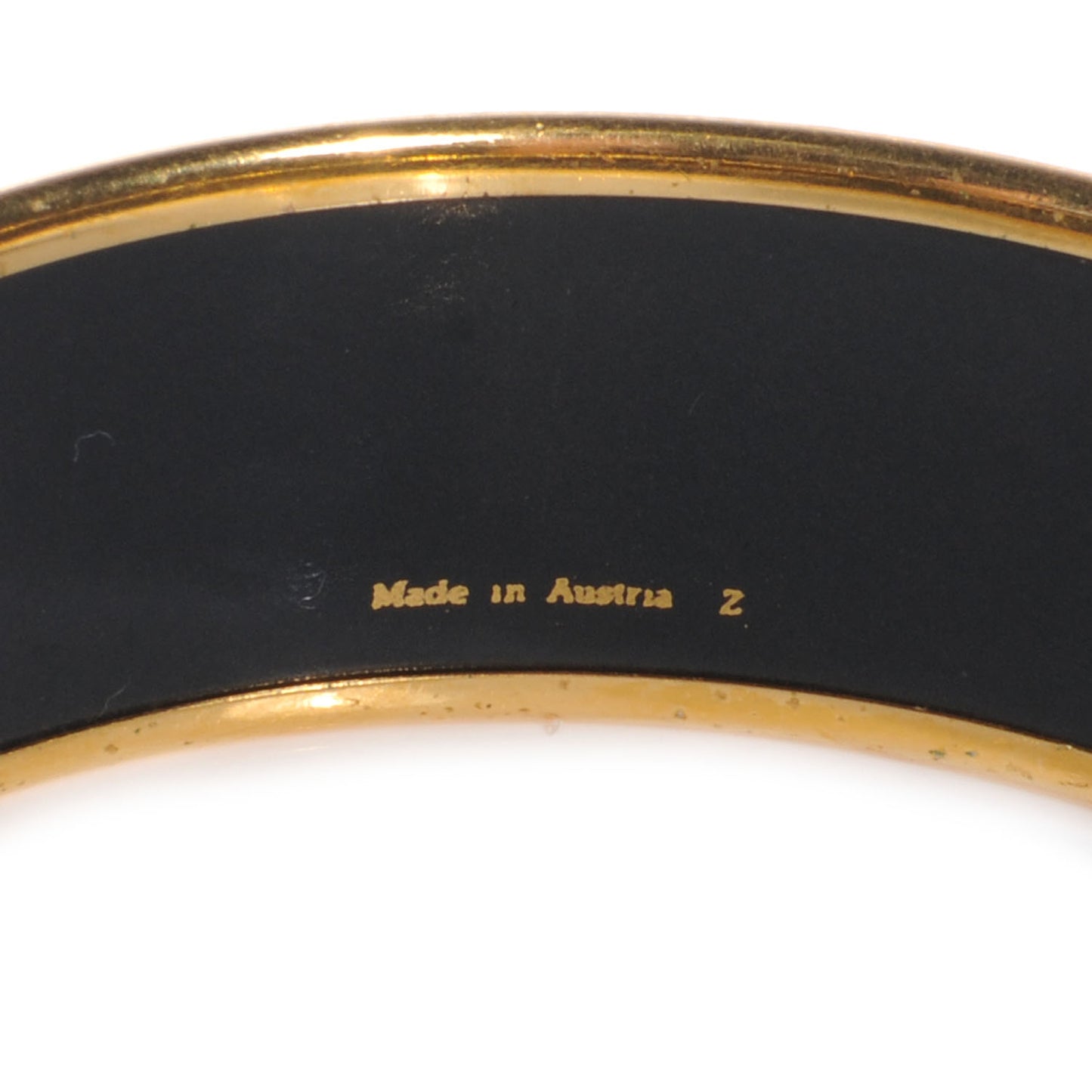 Enamel Printed Tiger Leopard Wide Bracelet 65 Green