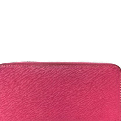 Hermes Epsom Silk'in Wallet Rose Tyrien 6 of 17