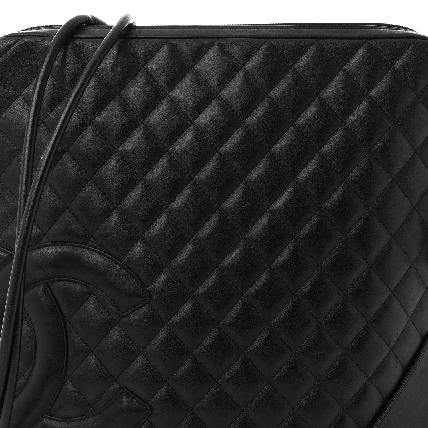 Chanel Calfskin Quilted Large Cambon Messenger Black 8 of 12