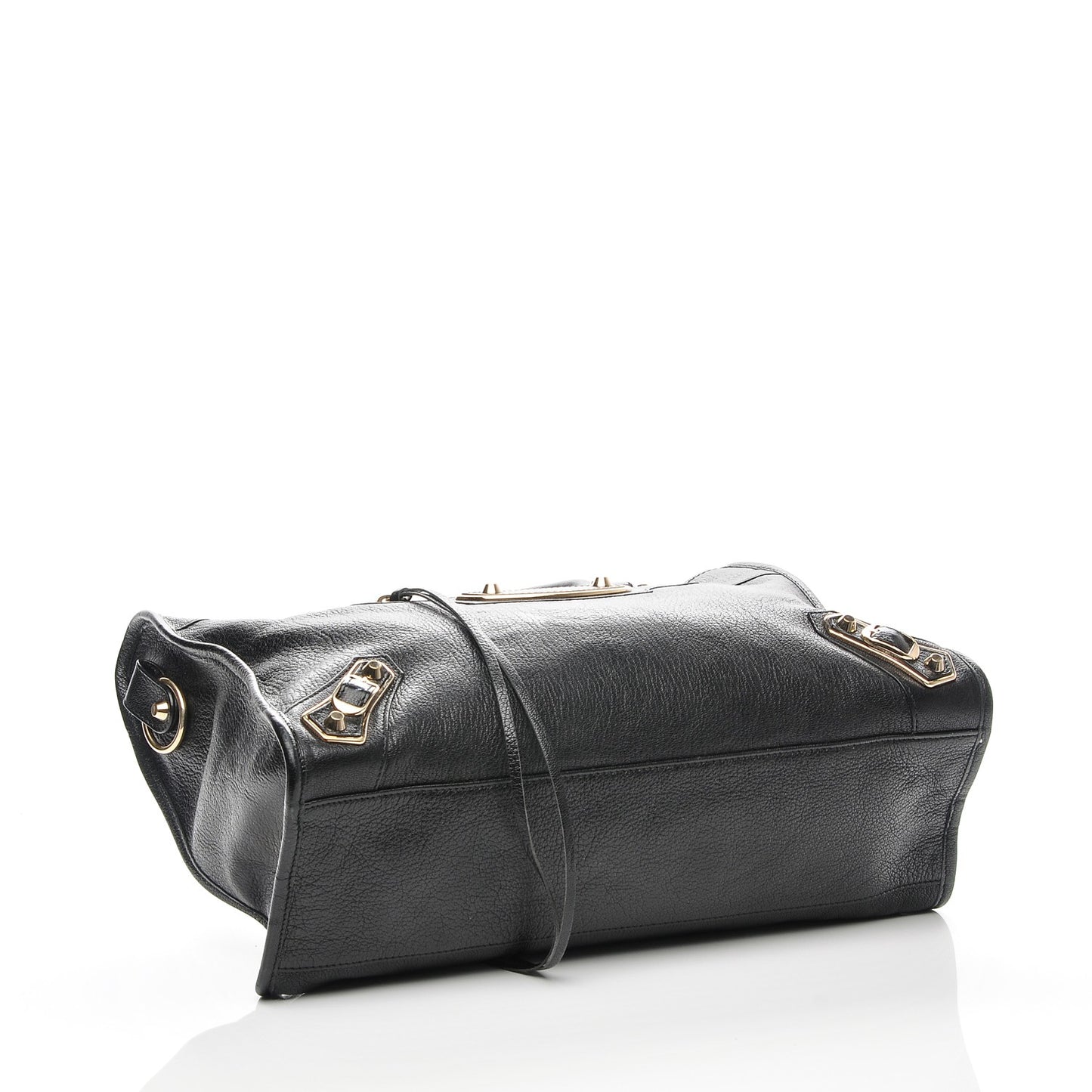 Chevre Gold Metallic Edge Hardware City Black