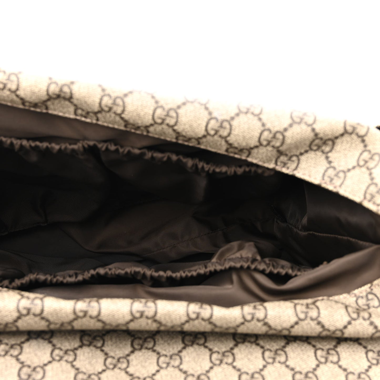 GG Plus Monogram Messenger Diaper Bag Dark Brown