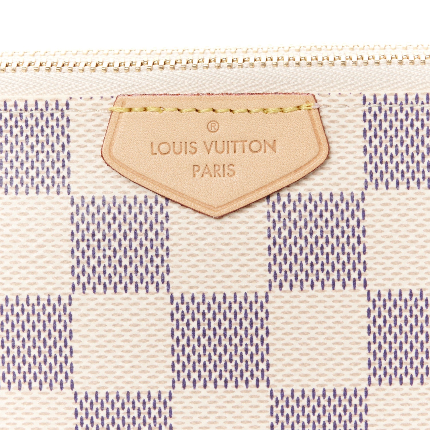 Louis Vuitton Damier Azur Double Zip Pochette 8 of 11