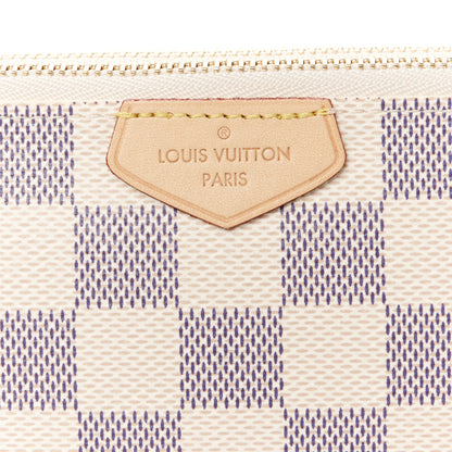 Louis Vuitton Damier Azur Double Zip Pochette 8 of 11