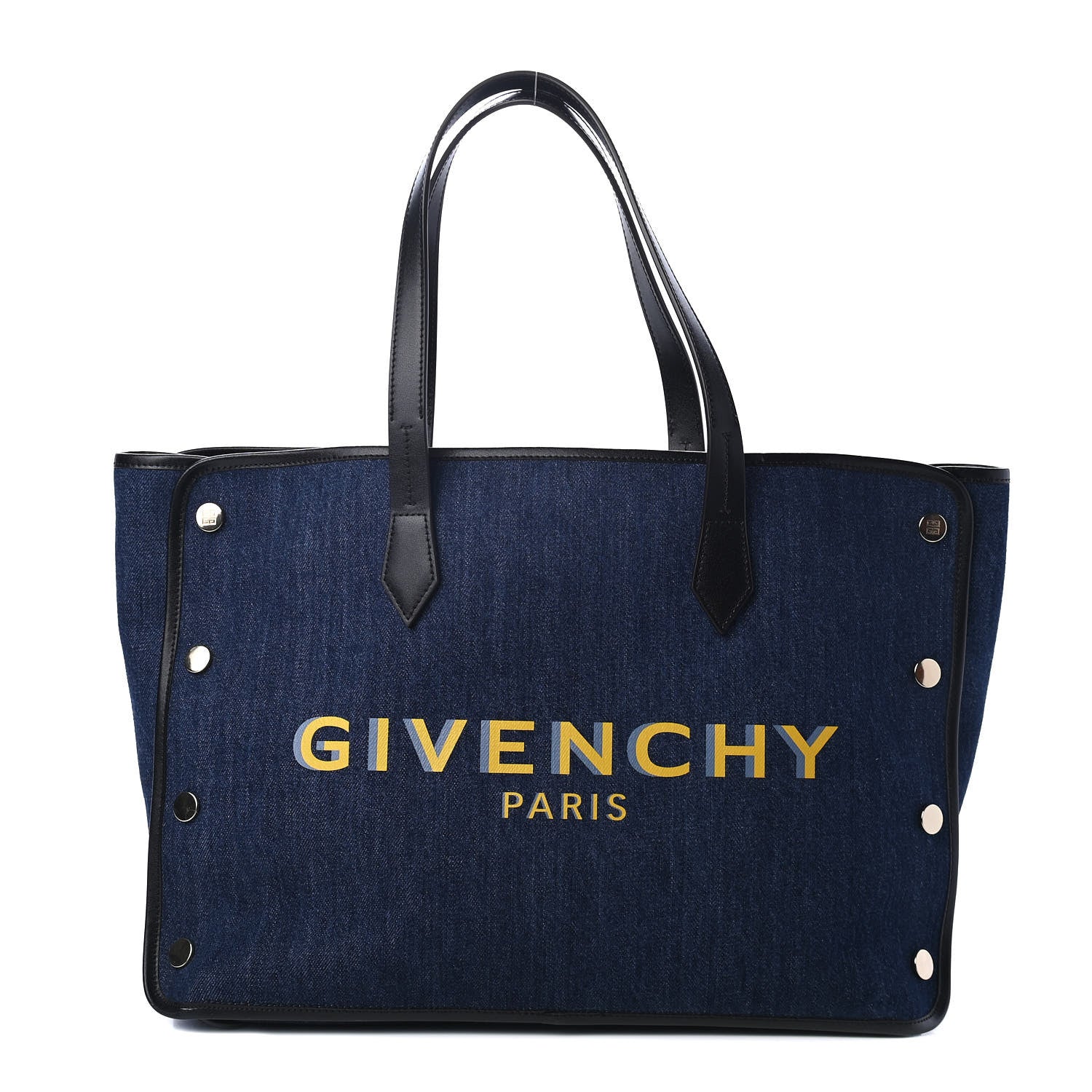 Givenchy Denim Medium Logo Bond Shopper Tote Blue 1 of 4