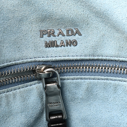 Prada Glace Calf Etiquette Shoulder Tote Black Astrale 6 of 9