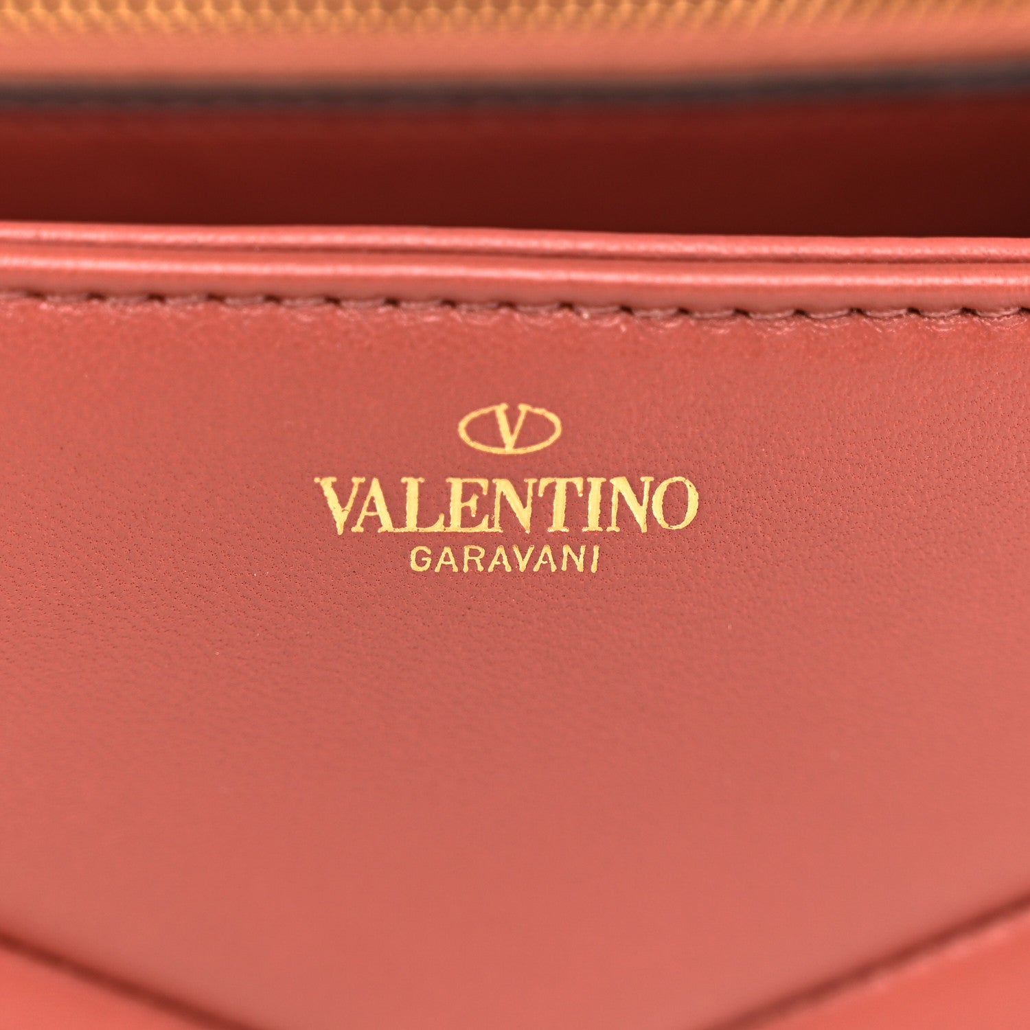 Valentino Garavani Nappa Small One Stud Top Handle Bag Gingerbread 6 of 9