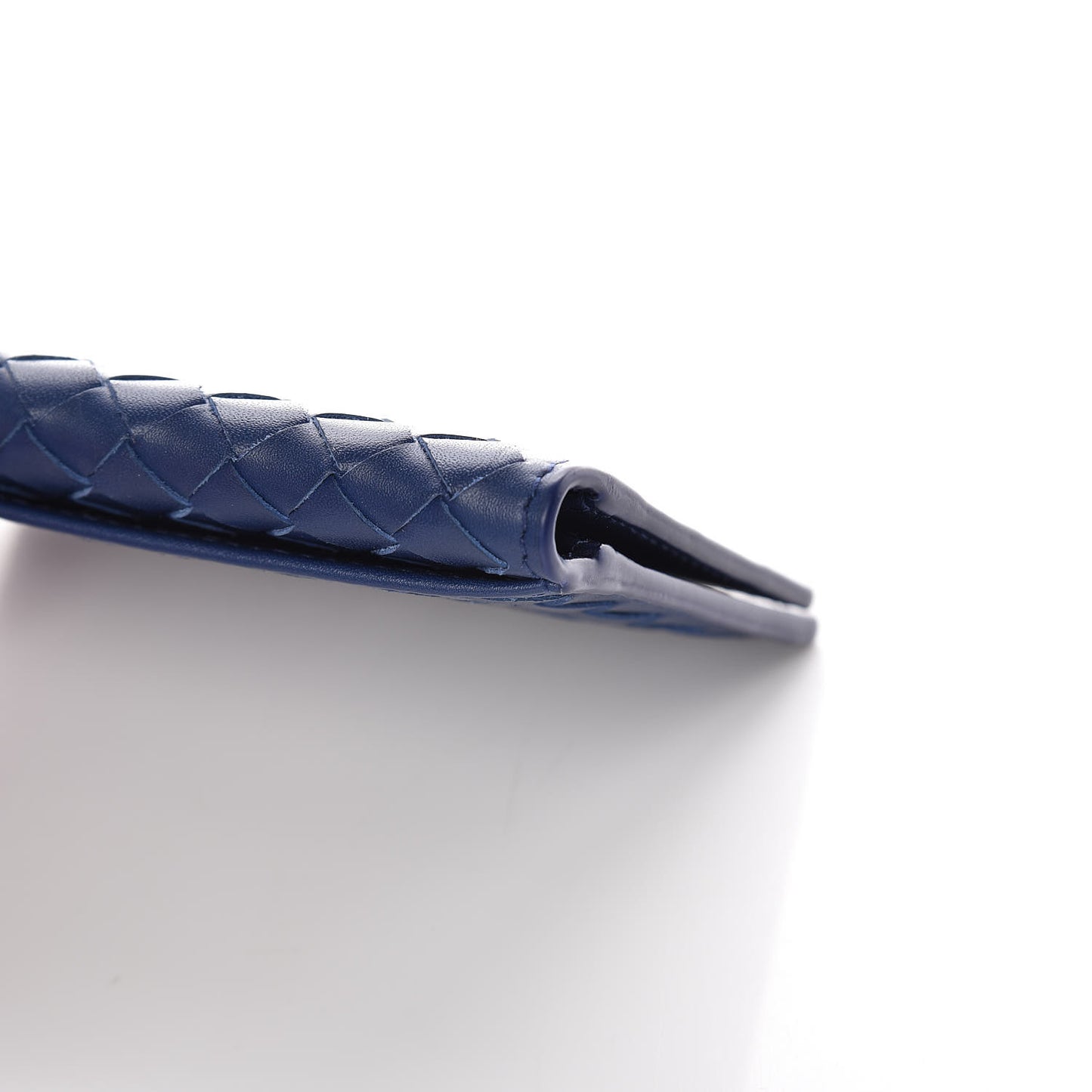 Nappa Intrecciato Card Holder Cobalt