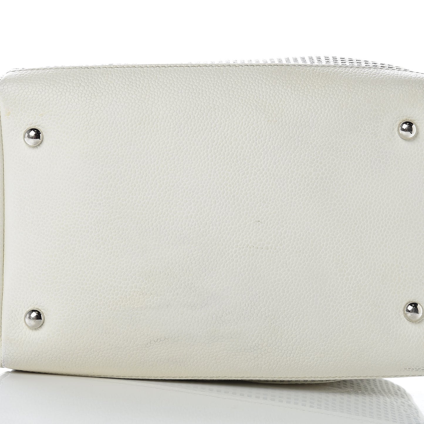 Caviar Perforated Bowler White
