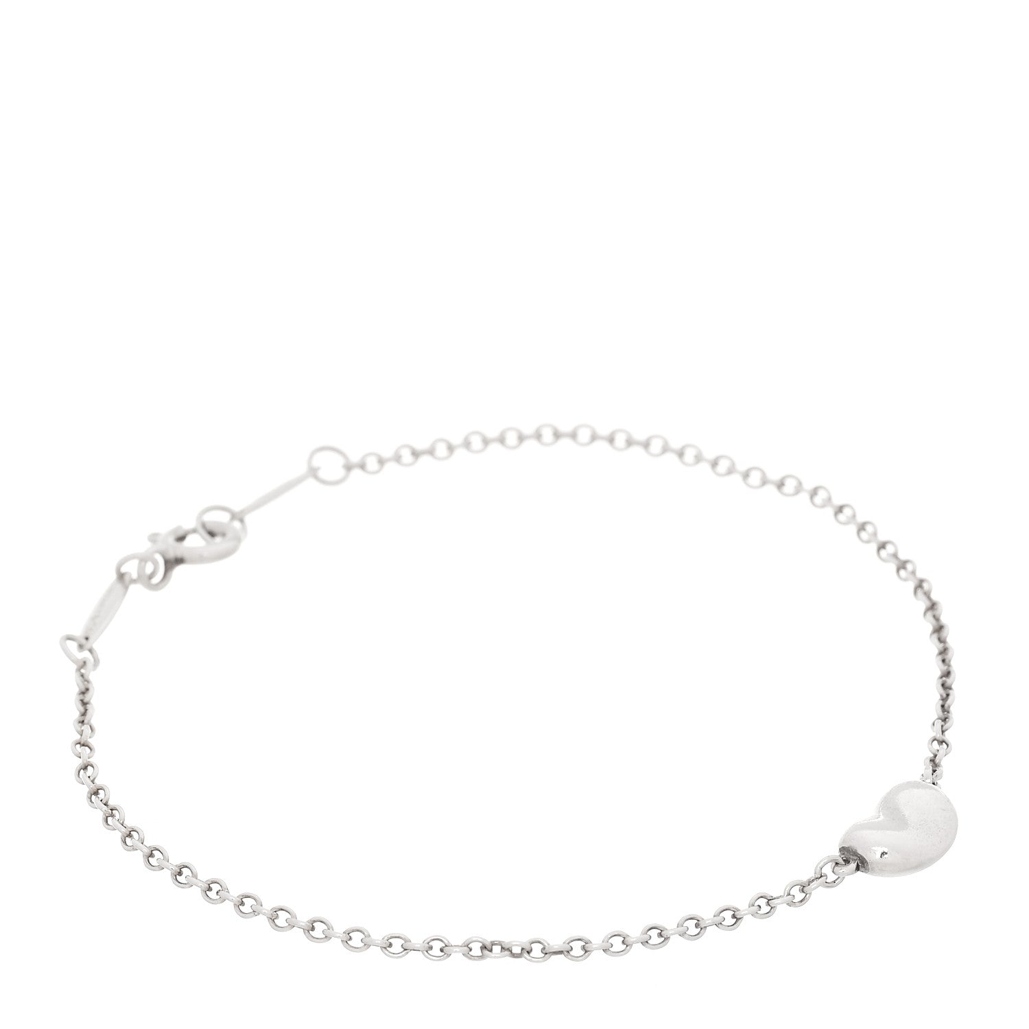 Tiffany Sterling Silver 9mm Elsa Peretti Bean Bracelet 1 of 9