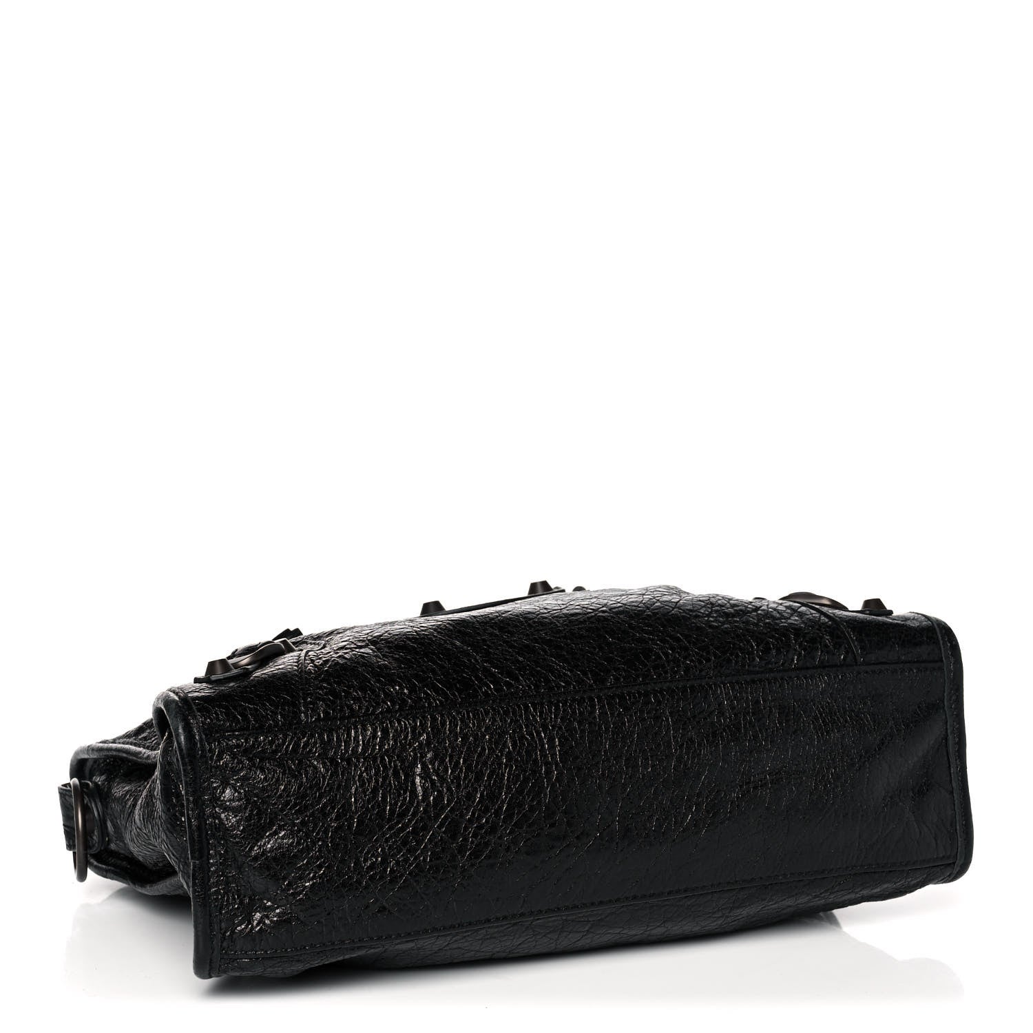 Balenciaga Agneau Classic Hardware S City Logo Strap Black White 4 of 14