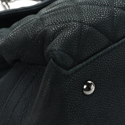 Chanel Iridescent Caviar Medium Lady Pearly Flap Black 8 of 11