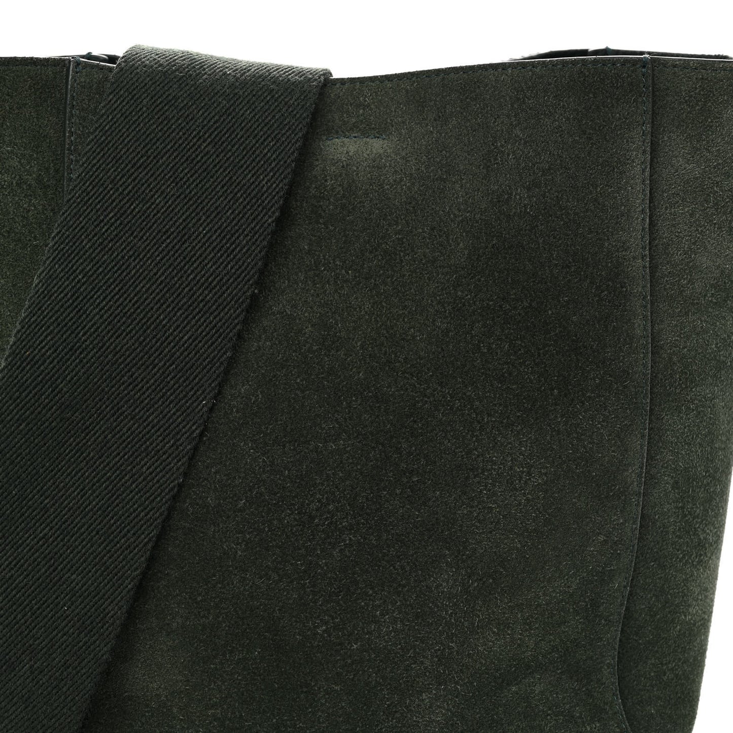 Suede Calfskin Sangle Bucket Bag Amazone