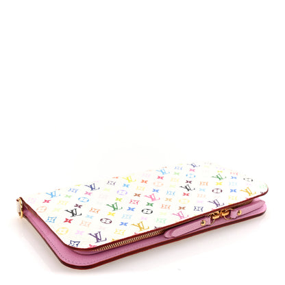 Louis Vuitton Monogram Multicolor Insolite Wallet White Litchi 4 of 6