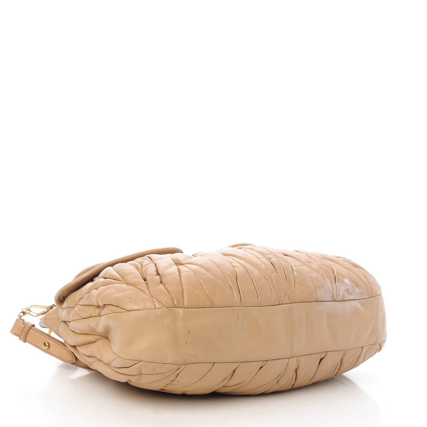 Nappa Matelasse Coffer Hobo Beige