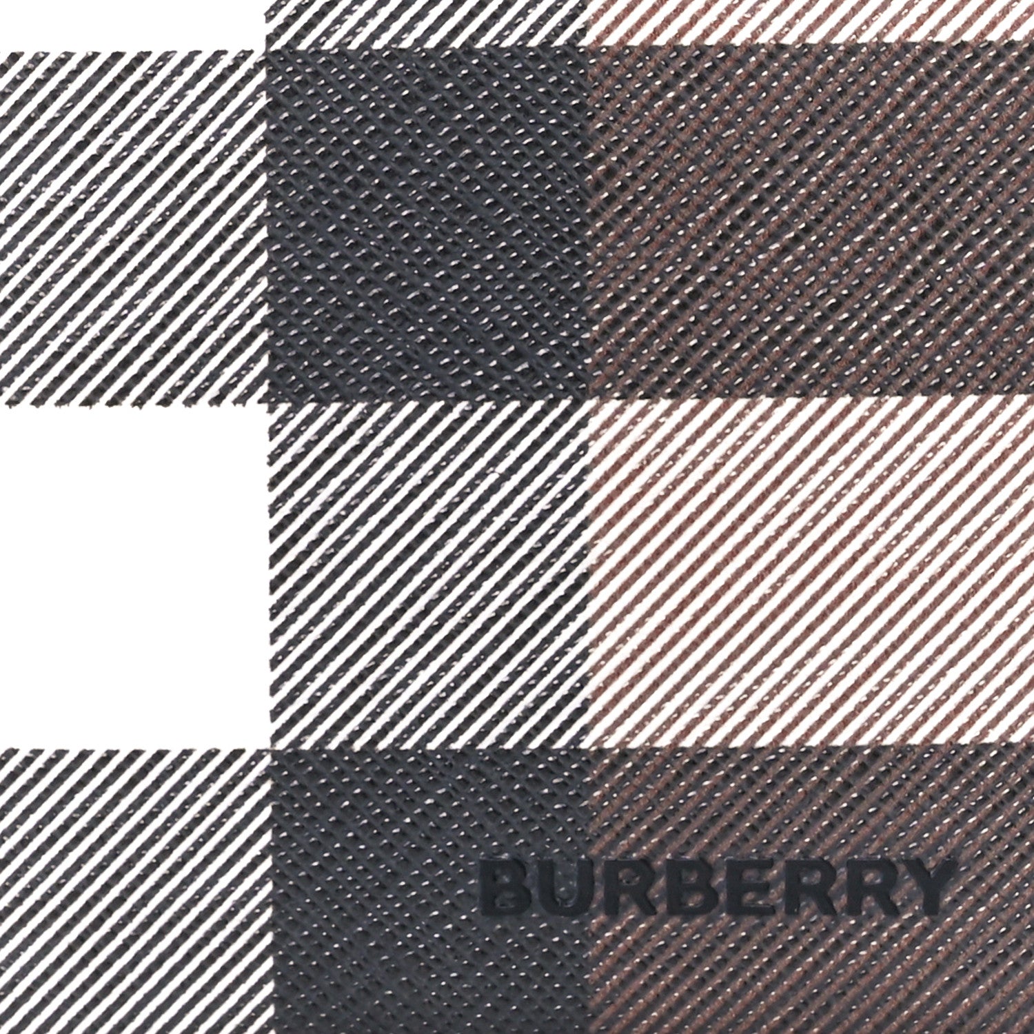 Burberry E-Canvas Check Folding Card Case Dark Birch Brown 11 of 15
