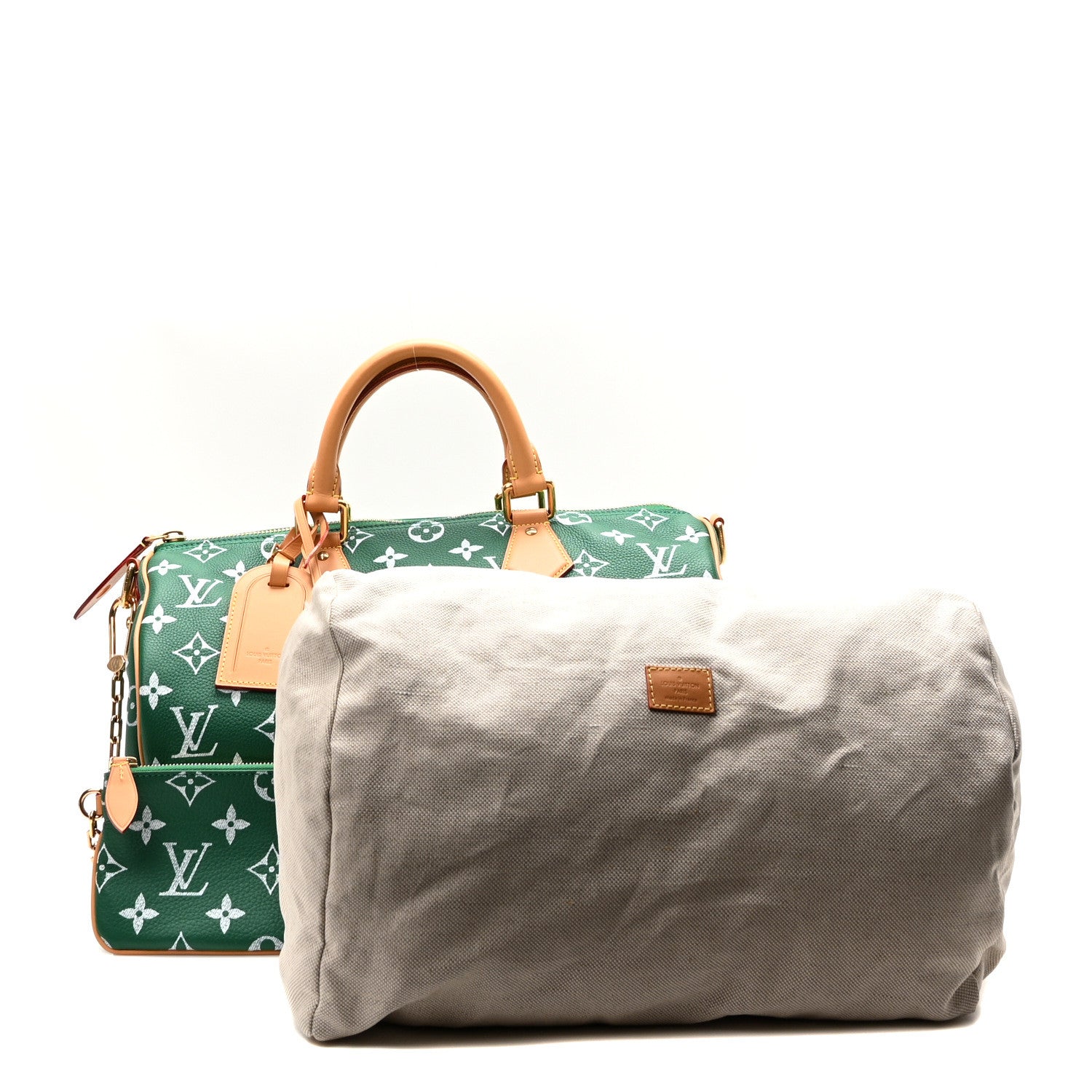 Louis Vuitton Calfskin Monogram Speedy P9 Bandouliere 40 Green 4 of 10