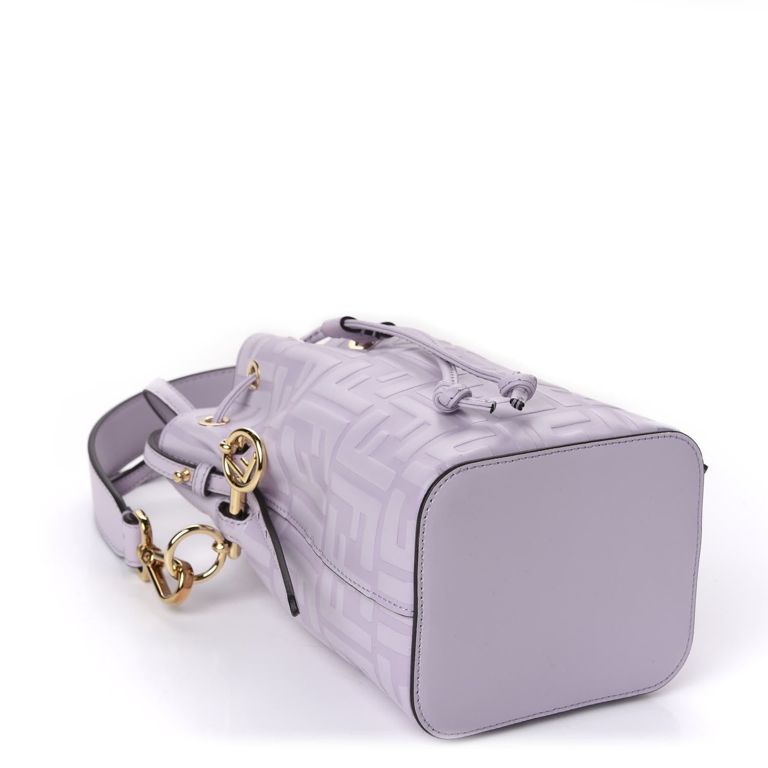 Fendi Vitello Termosport F is Fendi FF 1974 Embossed Mini Mon Tresor Bucket Bag Anemone 5 of 11