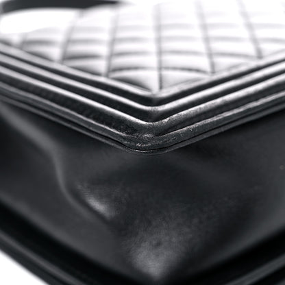 Chanel Lambskin Quilted New Medium Boy Flap Black 15 of 25