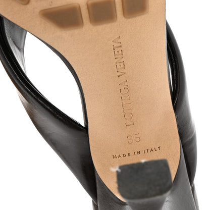 Bottega Veneta Shiny Calfskin Riva 90mm Mule Sandals 35 Fondant 8 of 12