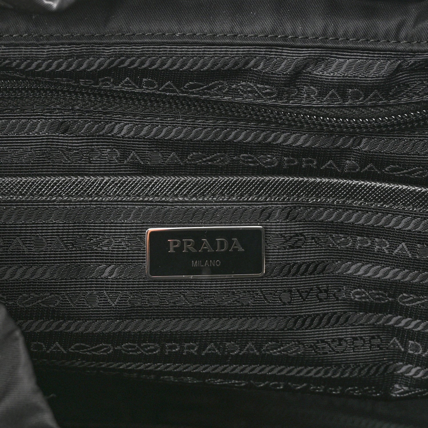 Prada Nylon Vela Medium Backpack Black 7 of 10