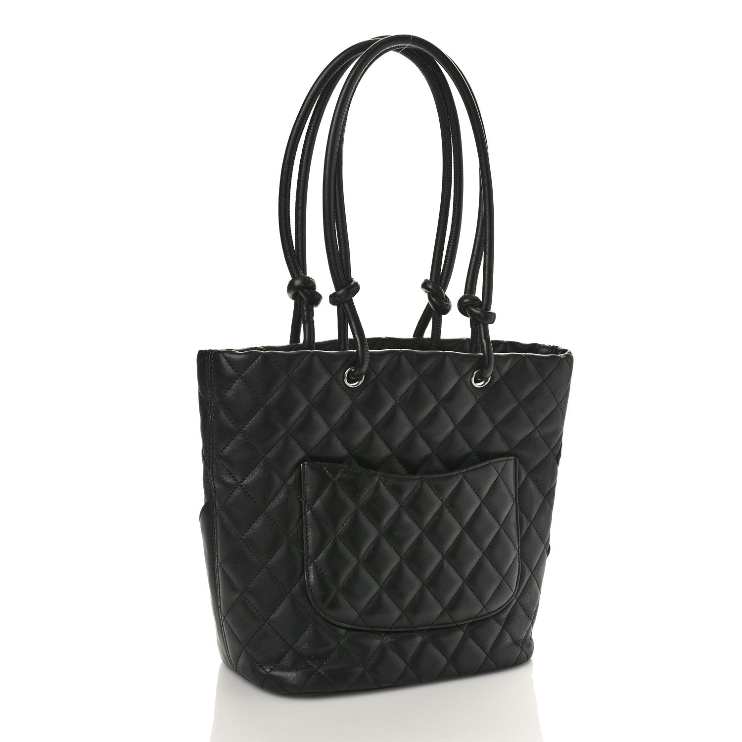 Chanel Calfskin Quilted Medium Cambon Tote Black 2 of 8