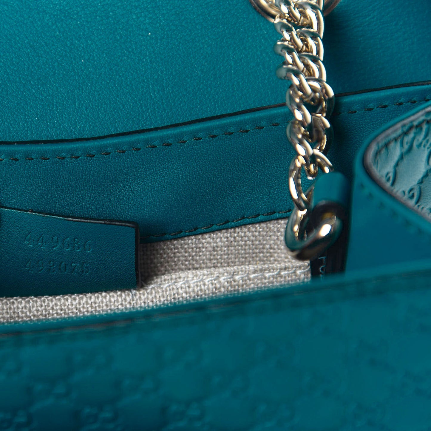 Microguccissima Mini Emily Shoulder Bag Deep Cobalt