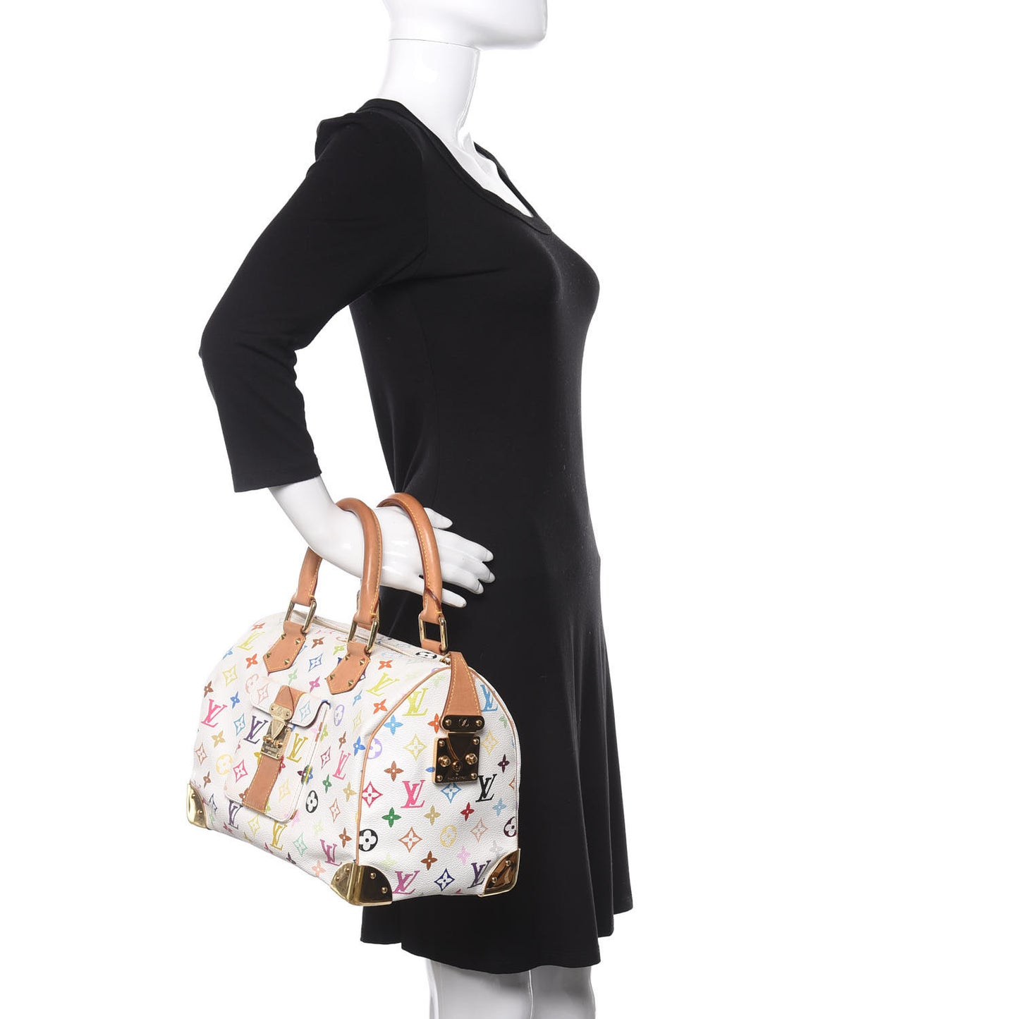 Monogram Multicolor Speedy 30 White