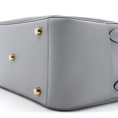 Hermes Taurillon Clemence Lindy 26 Gris Pantin 10 of 11
