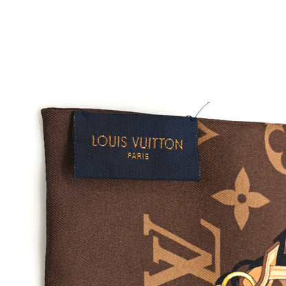 Louis Vuitton Silk Monogram Confidential Bandeau Brown 3 of 4