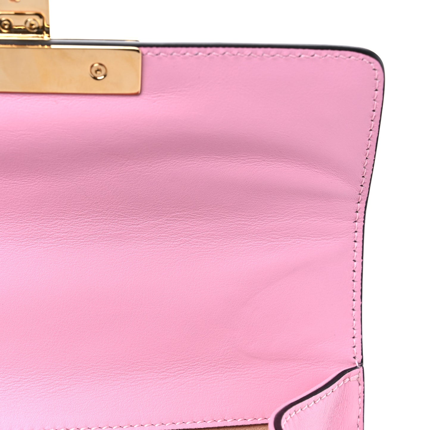 GG Supreme Monogram Strawberry Small Padlock Shoulder Bag