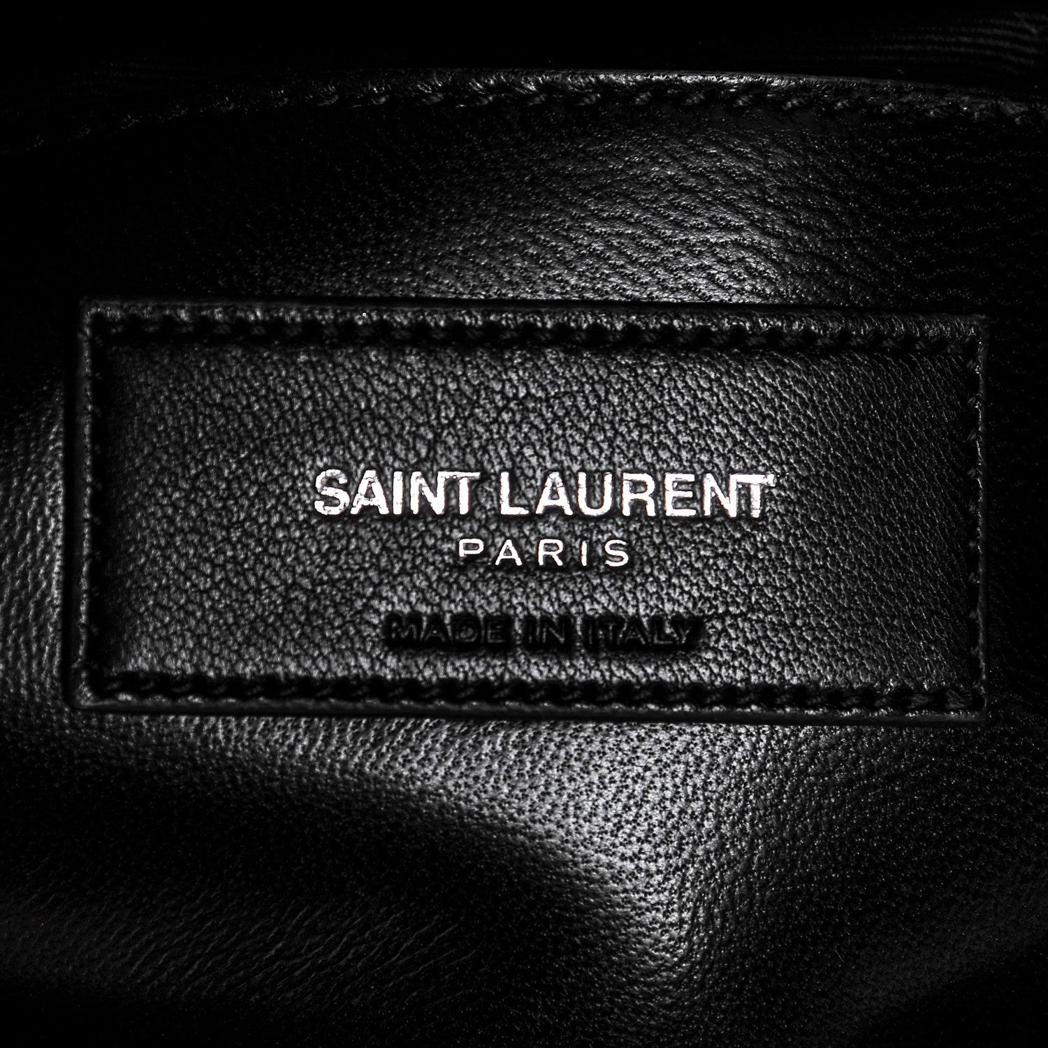 Saint Laurent Sheepskin Matelasse Chevron Monogram Large College Satchel Black 7 of 8