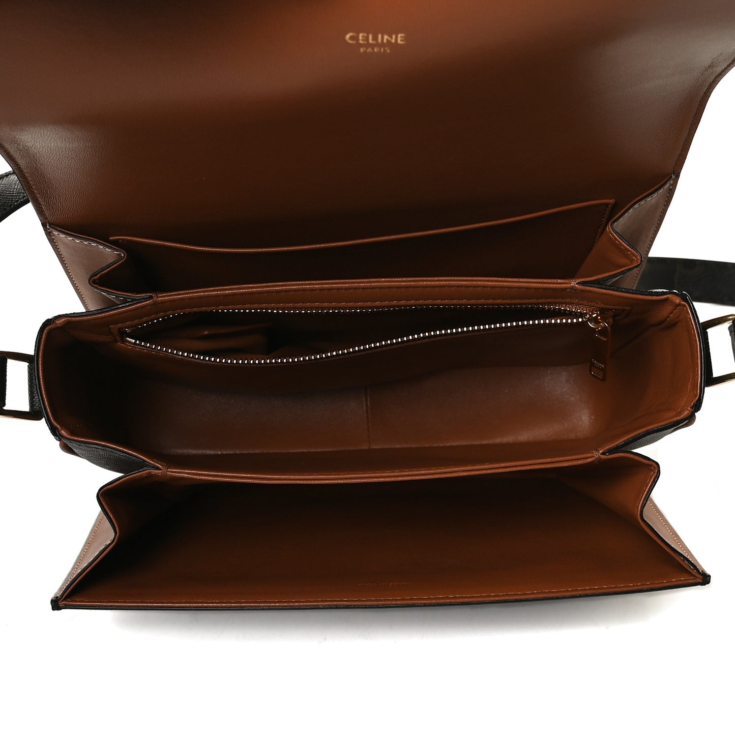 Calfskin Triomphe Canvas Medium Triomphe Tan