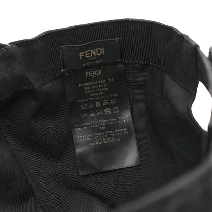 Fendi Cotton Suede Eyecap Shield Sunglasses With Baseball Cap Black 8 of 10