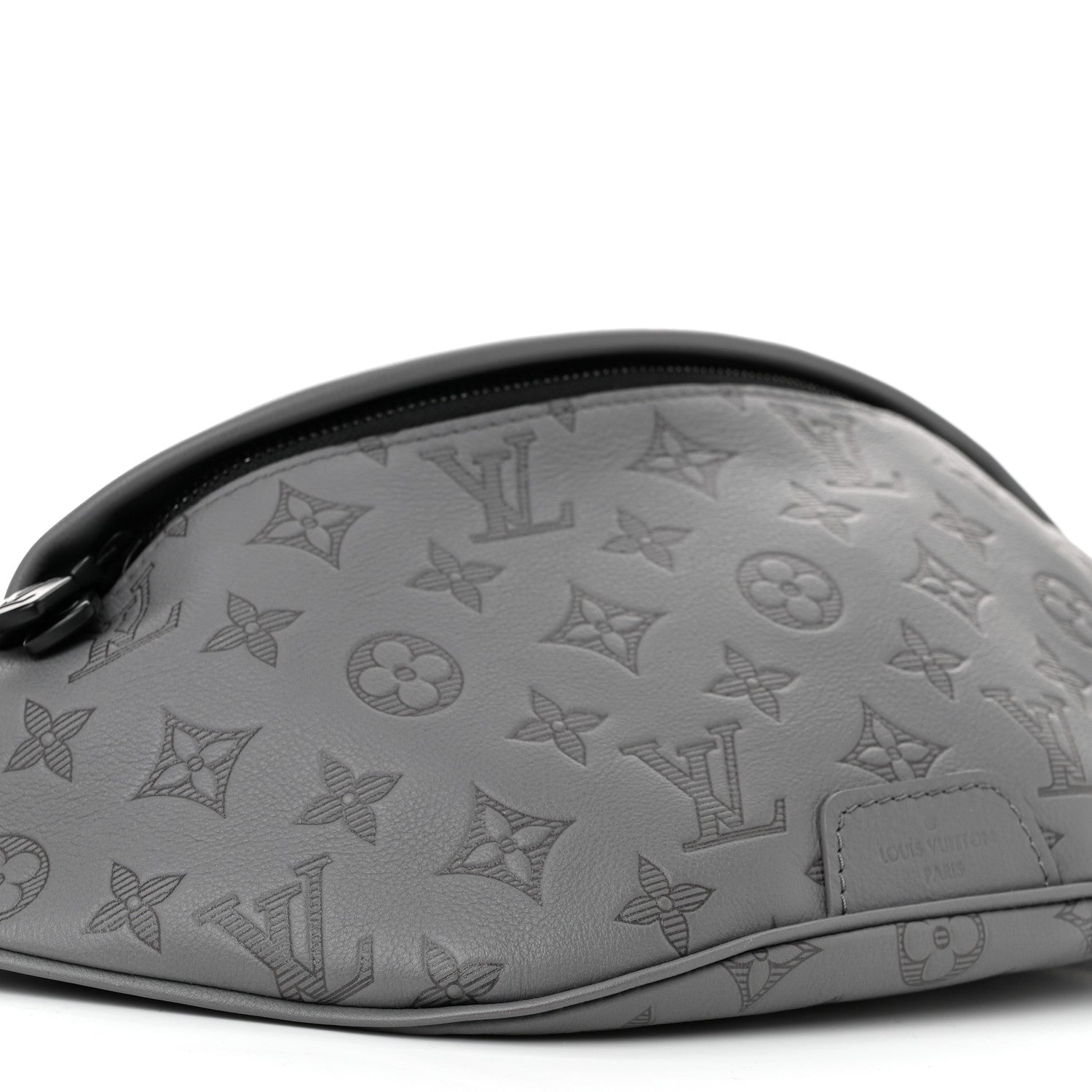 Louis Vuitton Calfskin Monogram Shadow Discovery Bumbag PM Gray 8 of 9