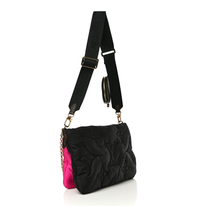 Louis Vuitton Econyl Monogram Pillow Maxi Multi Pochette Accessories Black Fuchsia 3 of 11